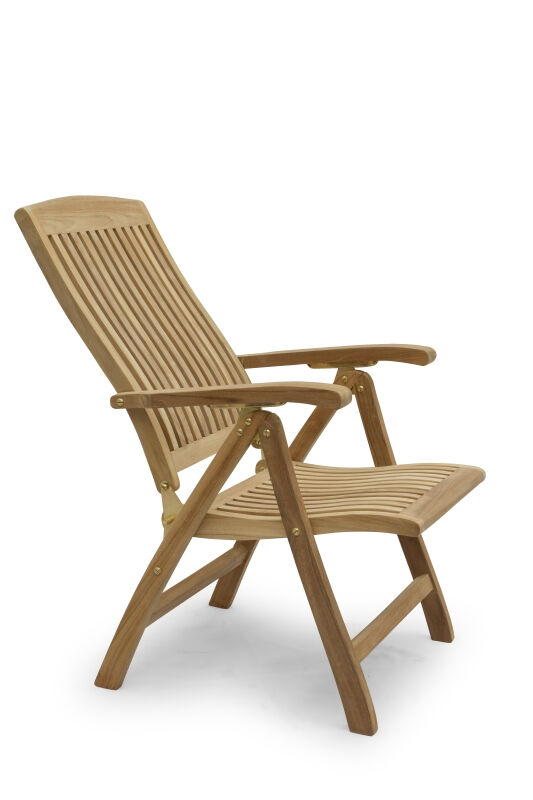 Verstelbare Teak Tuinstoel Linda | 5 Posities | Ergonomisch &amp; Comfortabel