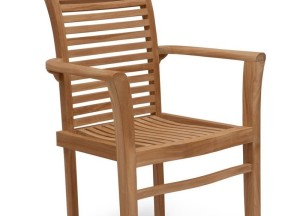Stacker Teakhouten Tuinset | Stapelbare Teak Tuinstoelen + Uitschuifbare Tuintafel
