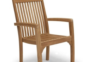 Teakhouten Tuinset | Uitschuifbare Tuintafel Rechthoekig en 6 Stapelbare Tuinstoelen Pile