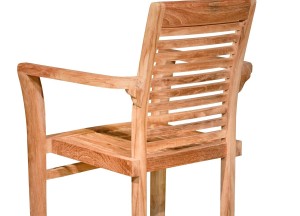 Stapelbare Teak Tuinstoel - Stacker Design | Massief Teakhout voor Duurzaam Comfort