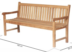 Windsor Teak Tuinbank 180 cm | Luxe 3-Zits Tuinbank Massief