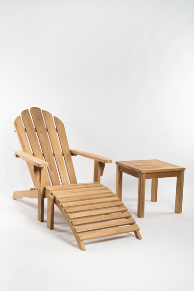 Adirondack Tuinstoel Teak + Voetenbank | FSC® Hout | Set