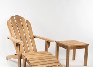 Adirondack Tuinstoel Teak + Voetenbank | FSC® Hout | Set - Teakea