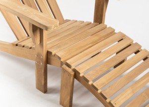 Adirondack Tuinstoel Teak + Voetenbank | FSC® Hout | Set