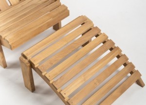 Adirondack Tuinstoel Teak + Voetenbank | FSC® Hout | Set