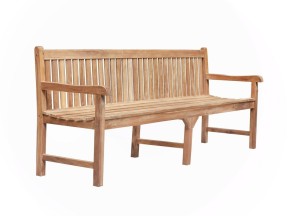 Teakhouten Tuinbank Windsor 200 cm | Met Rugleuning | Teakea - Teakea