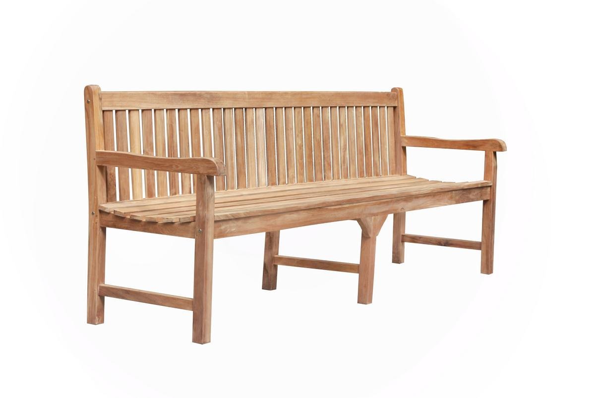 Teakhouten Tuinbank Windsor 200 cm | Met Rugleuning | Teakea