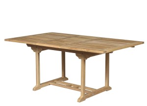 Teakhouten Uitschuifbare Tuintafel – Rechthoekig | 150<>200x100x75 cm | Duurzaam en Stijlvol