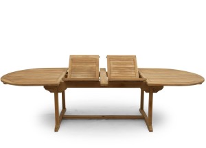 Ovale Teak Tuintafel 180-280 cm | XL Uitschuifbaar FSC Teak