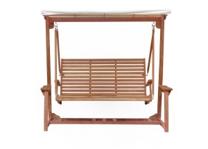 Teakhouten schommelbank 2 á 3 zits, 120 cm breed
