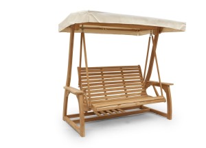 Teakhouten schommelbank 3 á 4 zits, 150cm breed