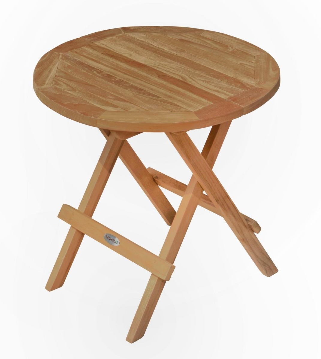 Rond Inklapbaar Tuintafeltje – Teakhout | 50 cm | Compact en Stijlvol