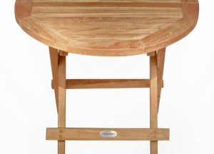 Rond Inklapbaar Tuintafeltje – Teakhout | 50 cm | Compact en Stijlvol