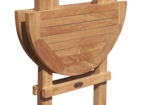 Rond Inklapbaar Tuintafeltje – Teakhout | 50 cm | Compact en Stijlvol