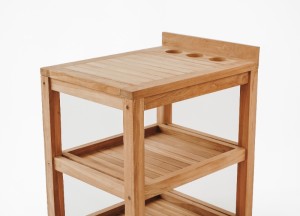 Ervaar Luxe Dineren: Teak Serveerkar | Stijlvolle Toevoeging | Afmetingen 65x50x70 cm - Teakea