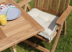 Teakhouten Tuintafel Inklapbaar – Vierkant | 70x70x75 cm | Duurzaam en Praktisch - Teakea