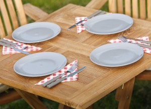 Teakhouten Tuintafel Inklapbaar – Vierkant | 70x70x75 cm | Duurzaam en Praktisch