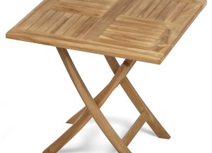 Teakhouten Klaptafel – 80x80x75 cm | Inklapbare Tuintafel | Duurzaam en Stijlvol