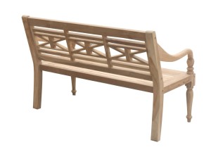 Teak Stationsbank 130 cm | Gerecycled Teak | Duurzaam Tuinbank