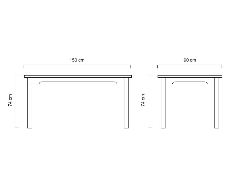 Stijlvolle Teak Tuintafel | 150x90x75 (H) - Duurzaam Tuinmeubel voor Buiten Genieten