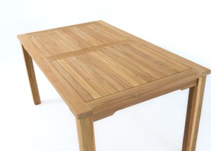 Stijlvolle Teak Tuintafel | 150x90x75 (H) - Duurzaam Tuinmeubel voor Buiten Genieten