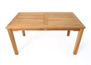 Stijlvolle Teak Tuintafel | 150x90x75 (H) - Duurzaam Tuinmeubel voor Buiten Genieten