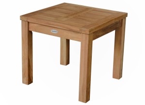 Teak Bijzettafeltje Vierkant 50x50x45 cm | FSC Massief Teak - Teakea
