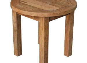 Ronde FSC® Teakhouten Tuin Salontafel Ø 50 cm – Duurzaam &amp;amp; Stabiel - Teakea