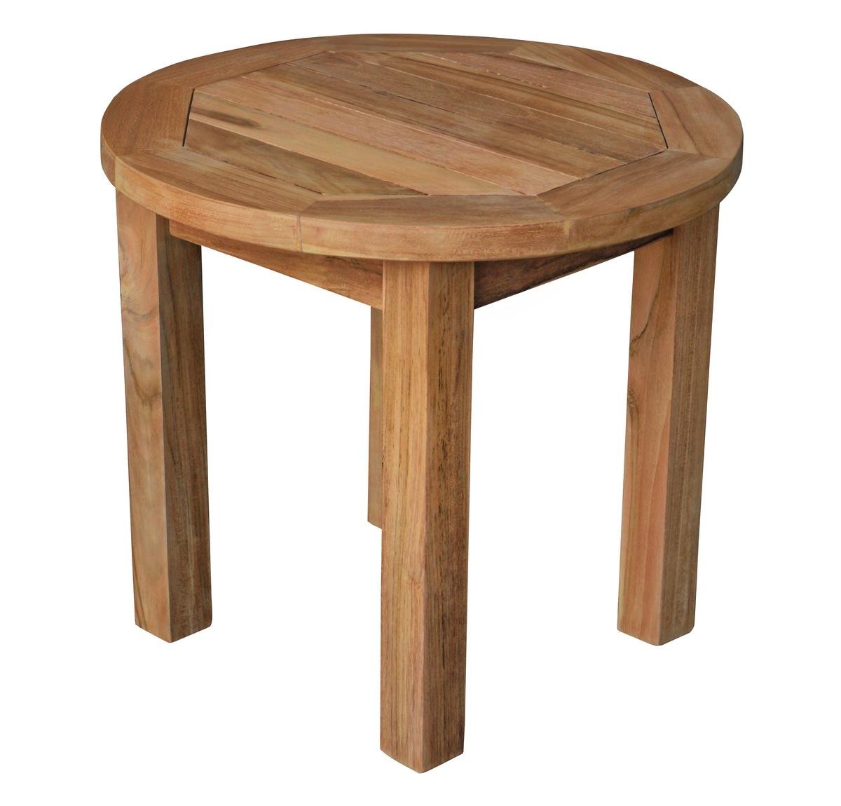 Ronde FSC® Teakhouten Tuin Salontafel Ø 50 cm – Duurzaam &amp; Stabiel