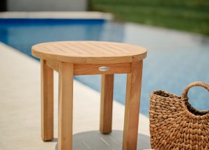 Ronde FSC® Teakhouten Tuin Salontafel Ø 50 cm – Duurzaam &amp; Stabiel