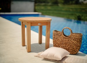 Ronde FSC® Teakhouten Tuin Salontafel Ø 50 cm – Duurzaam &amp; Stabiel