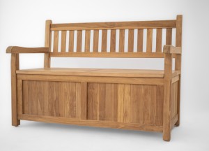 Windsor Teak Kussenbank 150 cm | Royale 3-Zits met Opbergruimte