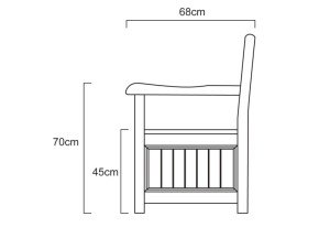 Teakhouten Kussenbank Windsor 130 cm | FSC Teak &amp;amp; RVS | Teakea - Teakea