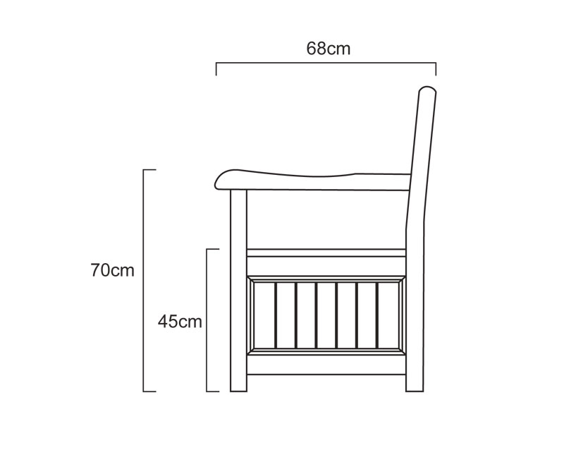 Teakhouten Kussenbank Windsor 130 cm | FSC Teak &amp; RVS | Teakea