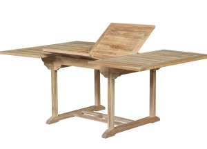 Teakhouten Uitschuifbare Tuintafel – Rechthoekig | 120 <> 180x100x75 cm | Duurzaam en Stijlvol