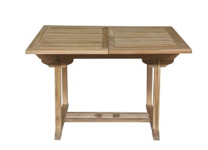 Teakhouten Uitschuifbare Tuintafel – Rechthoekig | 120 <> 180x100x75 cm | Duurzaam en Stijlvol