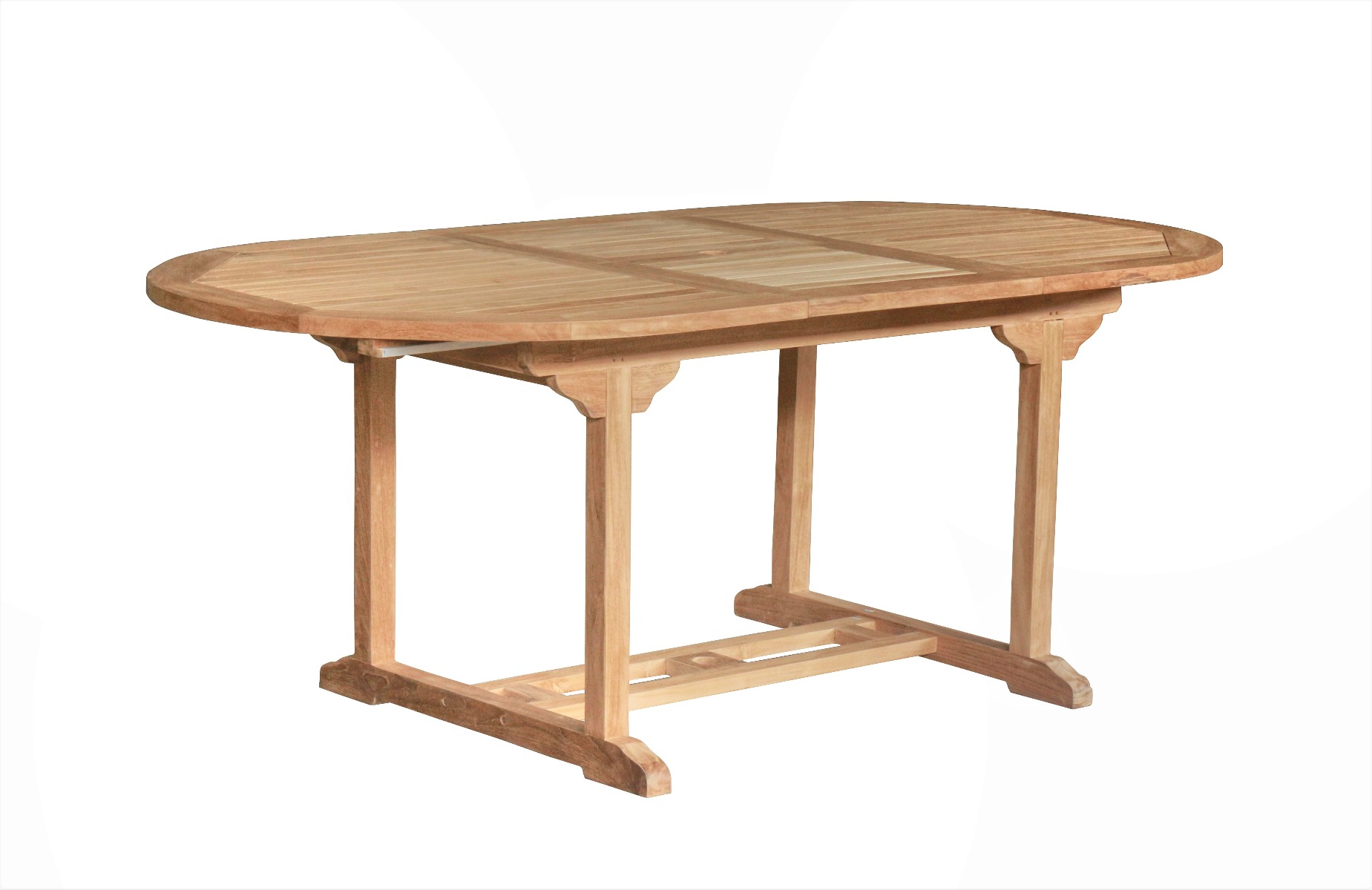 Teakhouten Uitschuifbare Tuintafel – Ovaal | 150-200x100x75 cm | Duurzaam Tuinmeubel