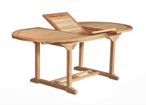 Teakhouten Uitschuifbare Tuintafel – Ovaal | 150-200x100x75 cm | Duurzaam Tuinmeubel
