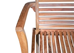 Teakea Stacker Tuinstoelen (Set van 4) | Stapelbaar FSC Teak