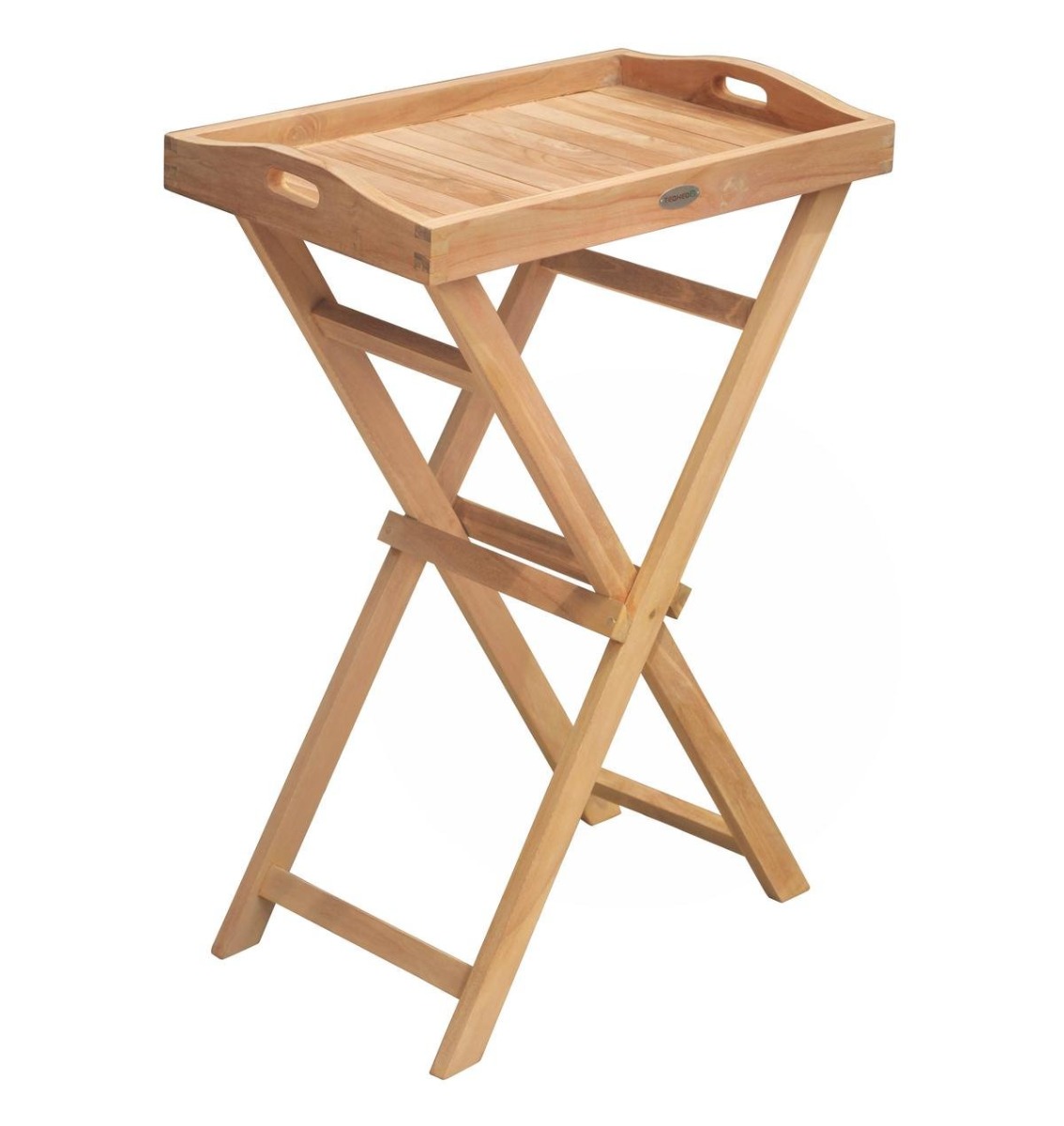 Teakhouten Dienblad Tafel FSC® – Inklapbaar &amp; Afneembaar