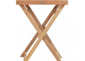 Teakhouten Dienblad Tafel FSC® – Inklapbaar &amp; Afneembaar