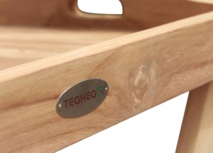 Teakhouten Dienblad Tafel FSC® – Inklapbaar &amp; Afneembaar