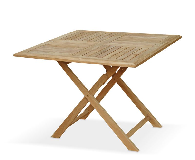 Teak Klaptafel Vierkant 90x90 cm | Tuintafel Inklapbaar | Teakea