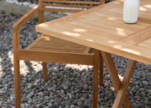 Teak Klaptafel Vierkant 90x90 cm | Tuintafel Inklapbaar | Teakea