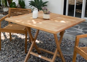 Teak Klaptafel Vierkant 90x90 cm | Tuintafel Inklapbaar | Teakea