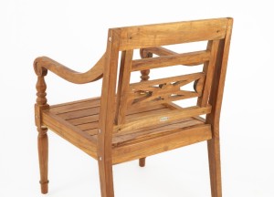 Stijlvolle Stationstoel van Gerecycled Teakhout | Duurzame Houten Tuinstoel voor Buiten