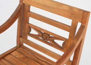 Stijlvolle Stationstoel van Gerecycled Teakhout | Duurzame Houten Tuinstoel voor Buiten