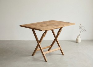 Teak Klaptafel 120×70 cm | 4-Pers | FSC® Teak | Teakea 