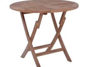 Stijlvolle Teak Houten Klaptafel | Rond Ø 120 cm | Tuintafel Inklapbaar - Praktisch en Elegant - Teakea