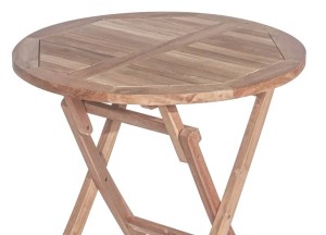  Ronde Teak Klaptafel (Ø 80cm) | Extreem Duurzaam &amp; Compact | Teakea